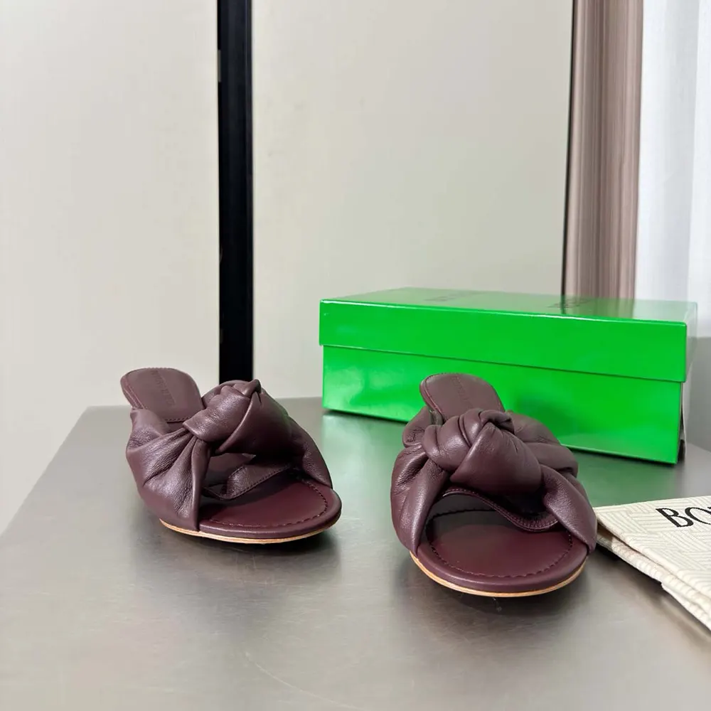 Bottega Veneta Women Cherry Mule in Supple Nappa Leather-Deep Mahogany - image 4