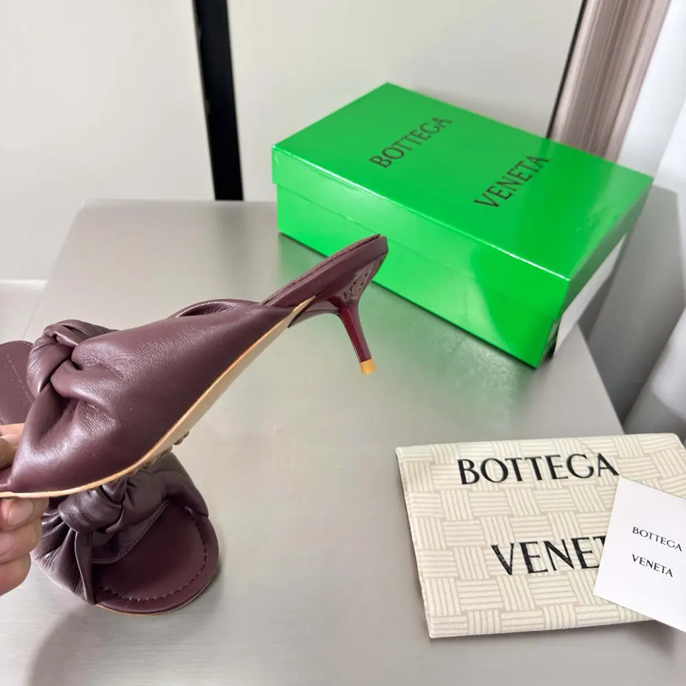Bottega Veneta Women Cherry Mule in Supple Nappa Leather-Deep Mahogany - image 9