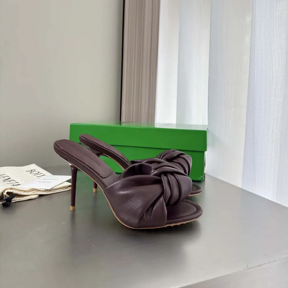 Bottega Veneta Women Cherry Mule in Supple Nappa Leather- Deep Mahogany - image 5