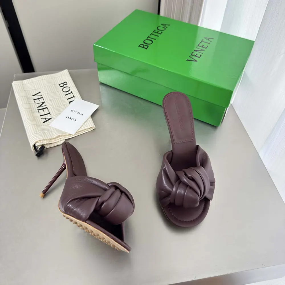 Bottega Veneta Women Cherry Mule in Supple Nappa Leather- Deep Mahogany - image 4