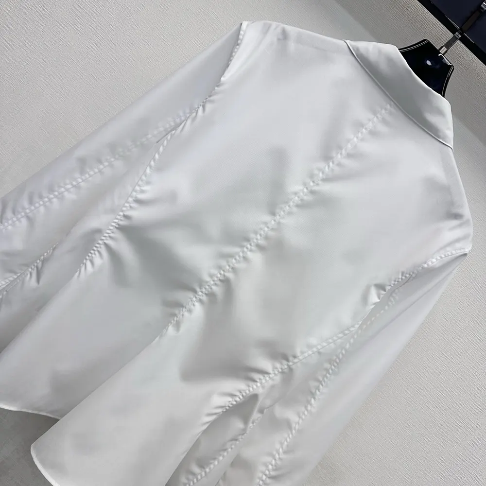 Dior Women Peplum Blouse White Cotton Poplin - image 6