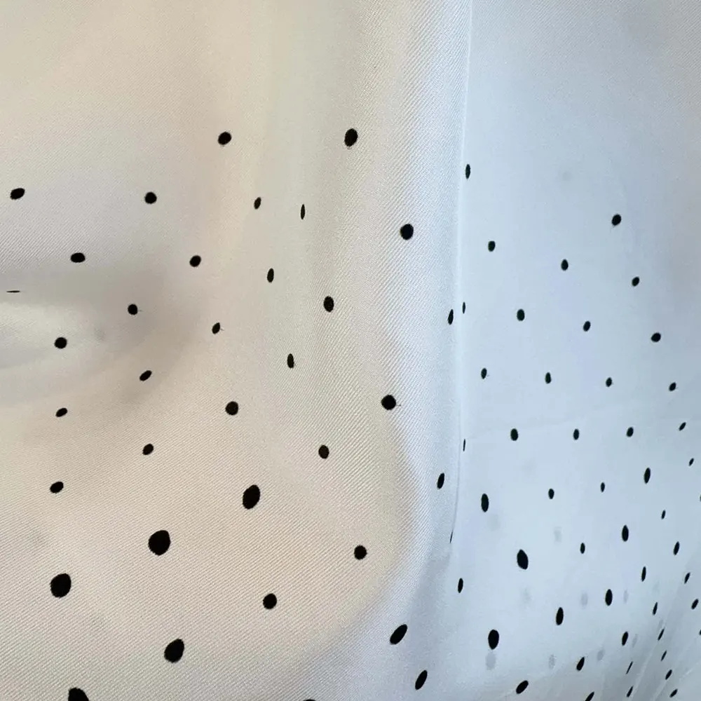 Dior Women Short-Sleeved Blouse with Rear Tie White Silk Twill with Black PolkaDior Motif - image 7