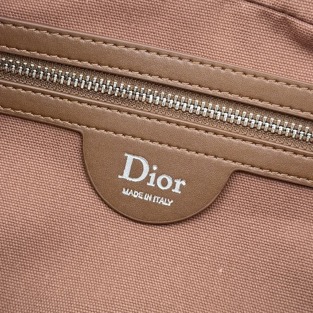 Dior Women Small Dior Granville Bag Golden Saddle Flat Macrocannage Suede Goatskin - image 10