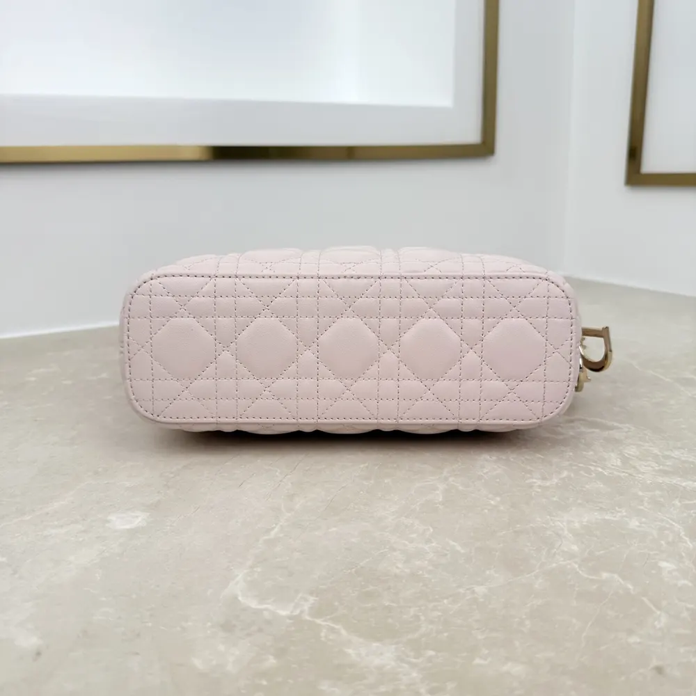 Dior Women Small Dior Toujours Hobo Bag Ballet Pink Cannage Lambskin - image 7