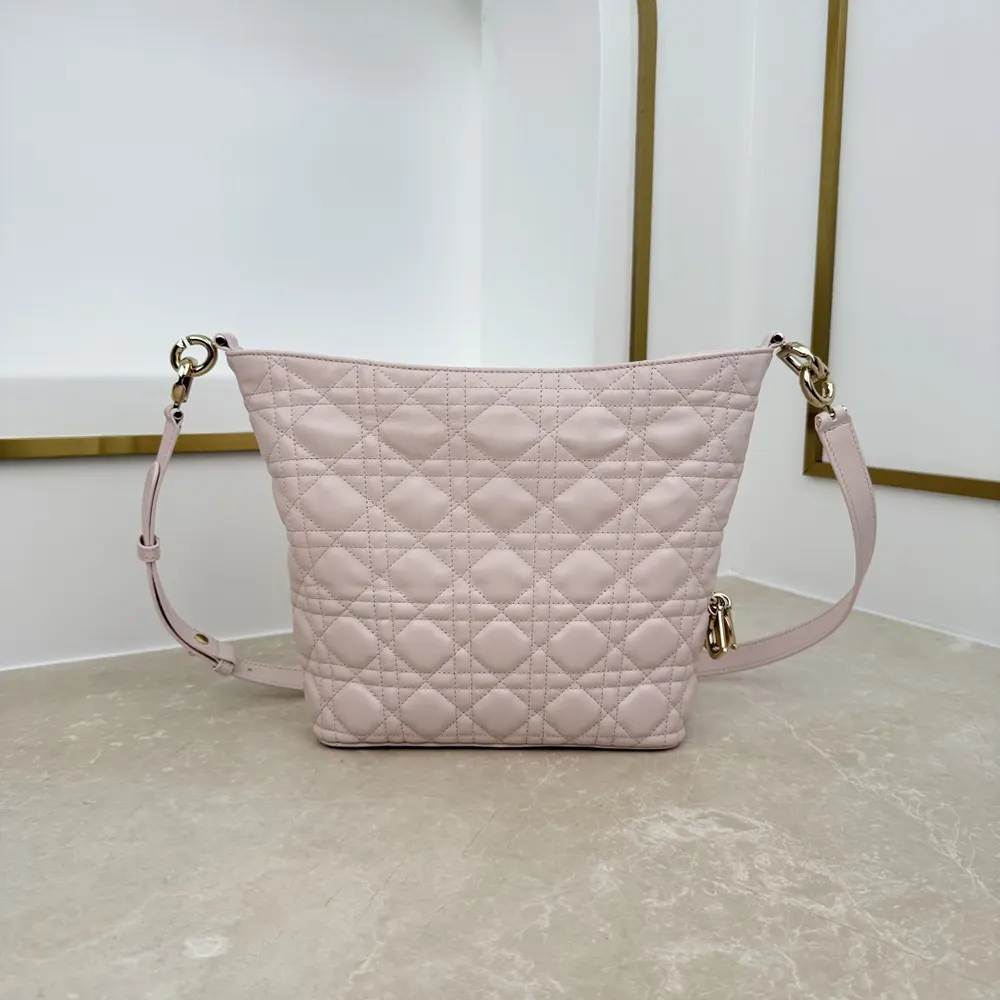 Dior Women Small Dior Toujours Hobo Bag Ballet Pink Cannage Lambskin - image 4