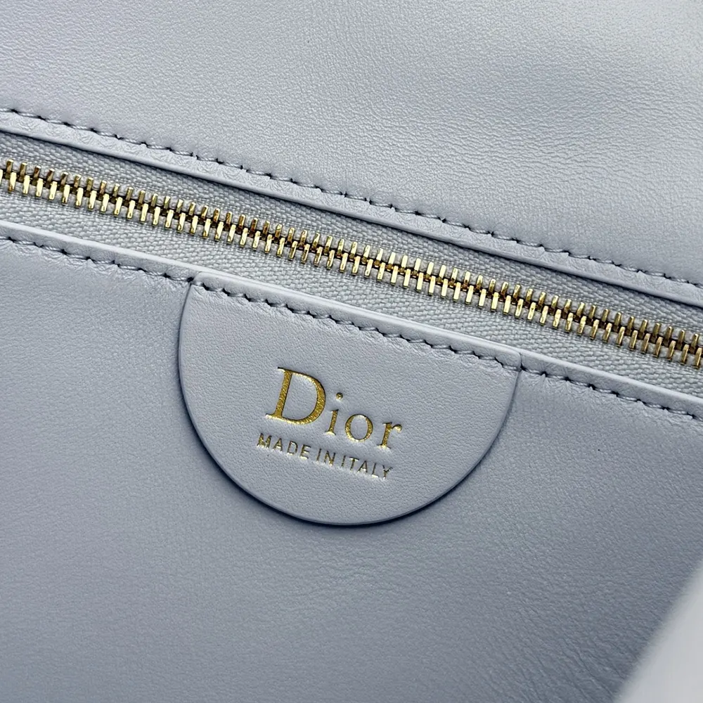 Dior Women Small Dior Toujours Hobo Bag Ice Blue Cannage Lambskin - image 10