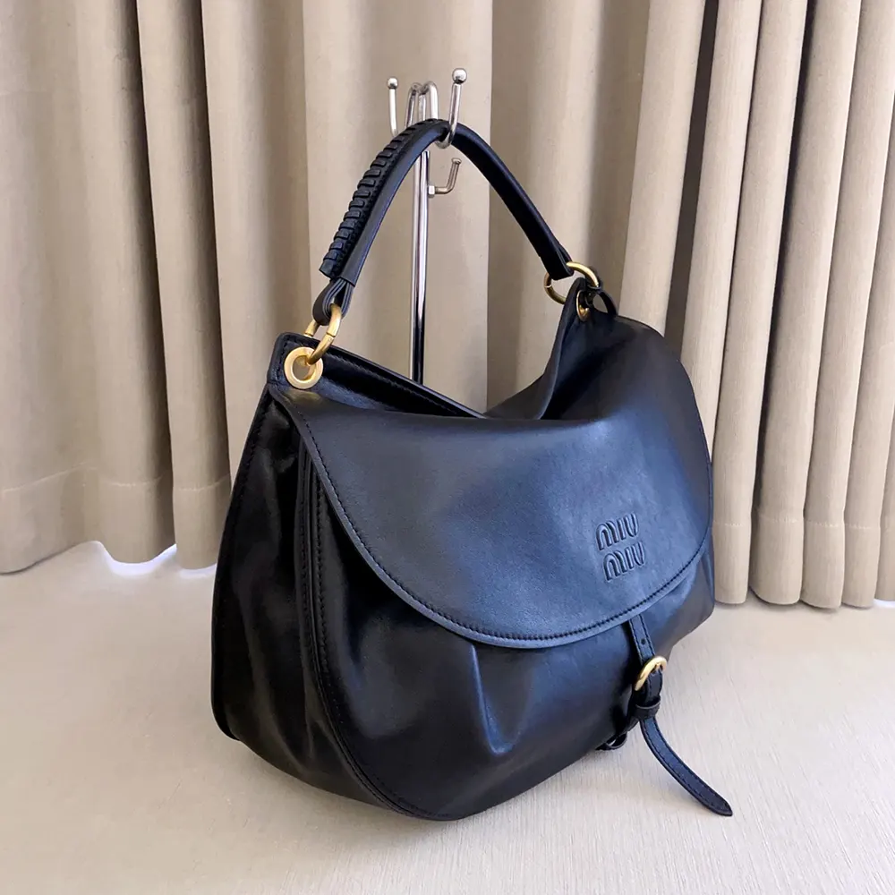 Miu Miu Women Rendez-Vous Leather Bag Black - image 5