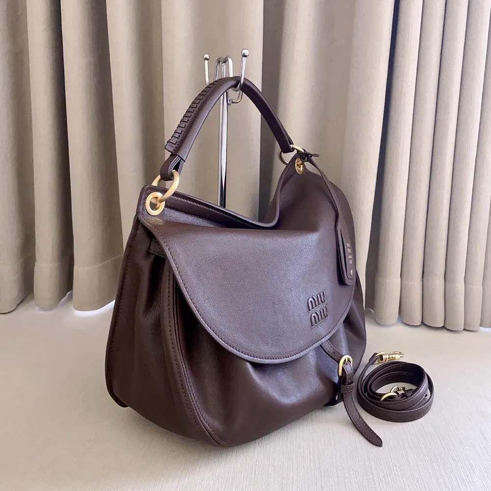 Miu Miu Women Rendez-Vous Leather Bag Briarwood - image 5