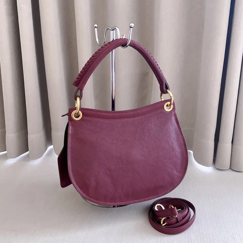 Miu Miu Women Rendez-Vous Nappa Leather Bag Amaranth Red - image 4