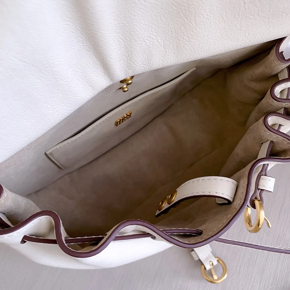 Miu Miu Women Rendez-Vous Nappa Leather Bag Chalk White - image 10