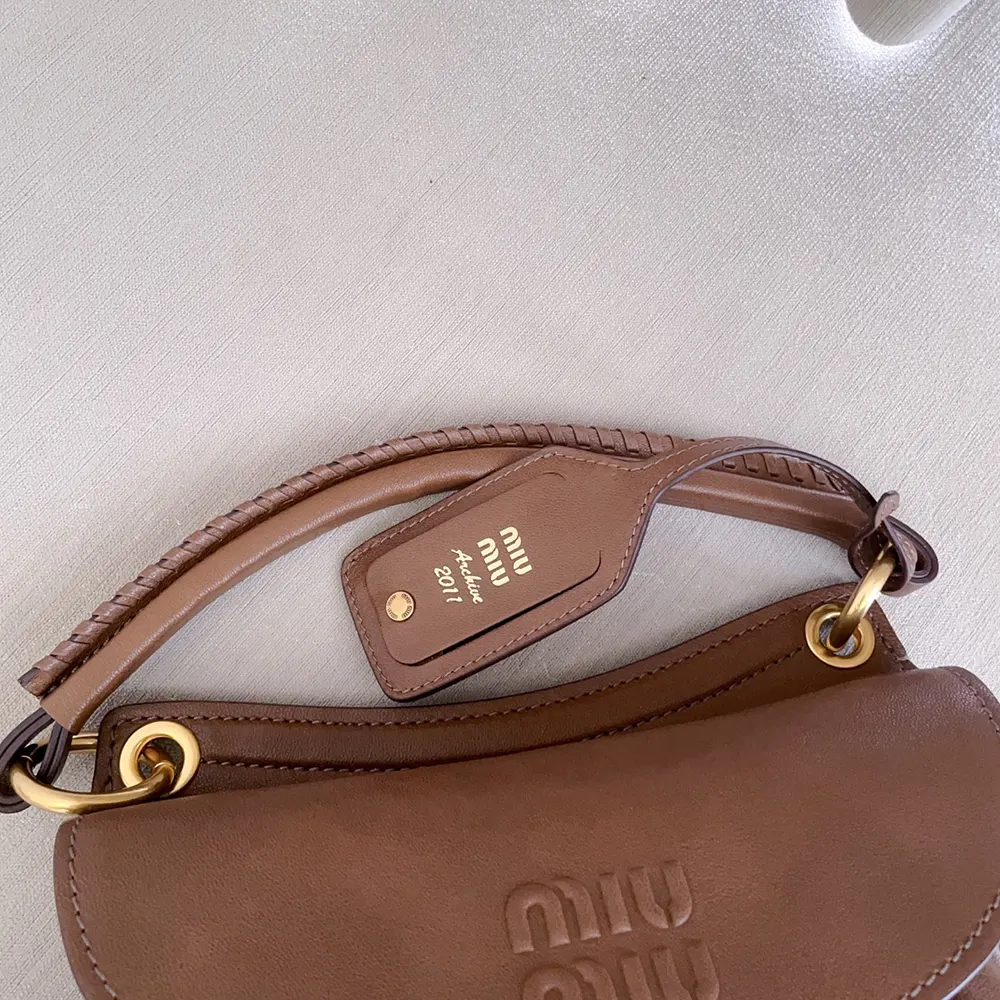 Miu Miu Women Rendez-Vous Nappa Leather Bag Oak - image 10