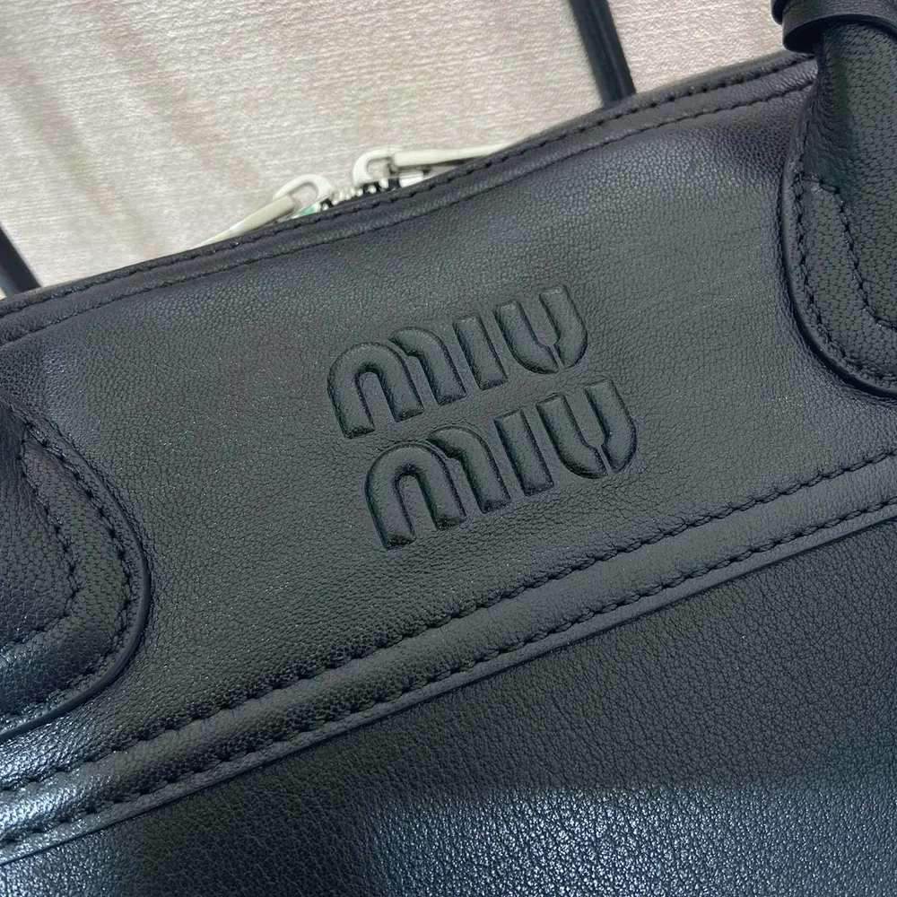 Miu Miu Women Vivant Leather Bag Black - image 9