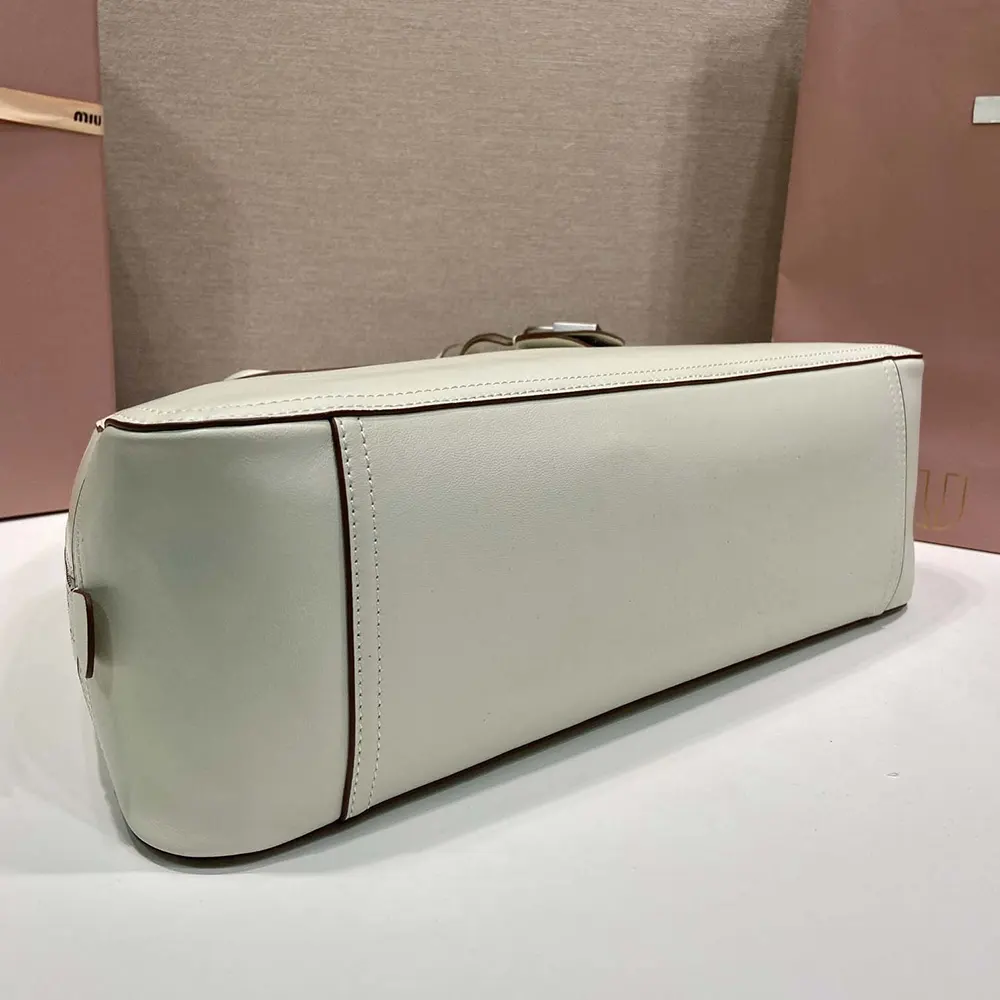 Miu Miu Women Vivant Leather Bag Chalk White - image 7