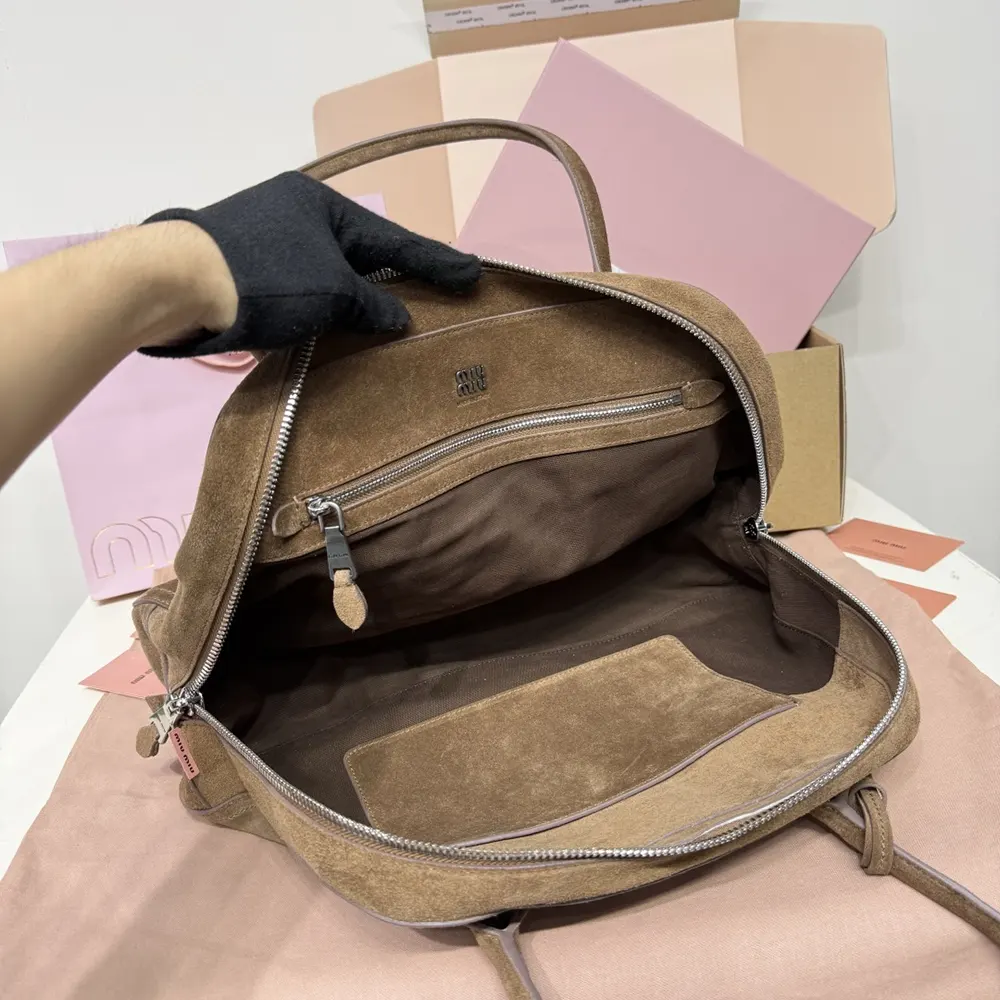Miu Miu Women Vivant Suede Bag-Cocoa Brown - image 8