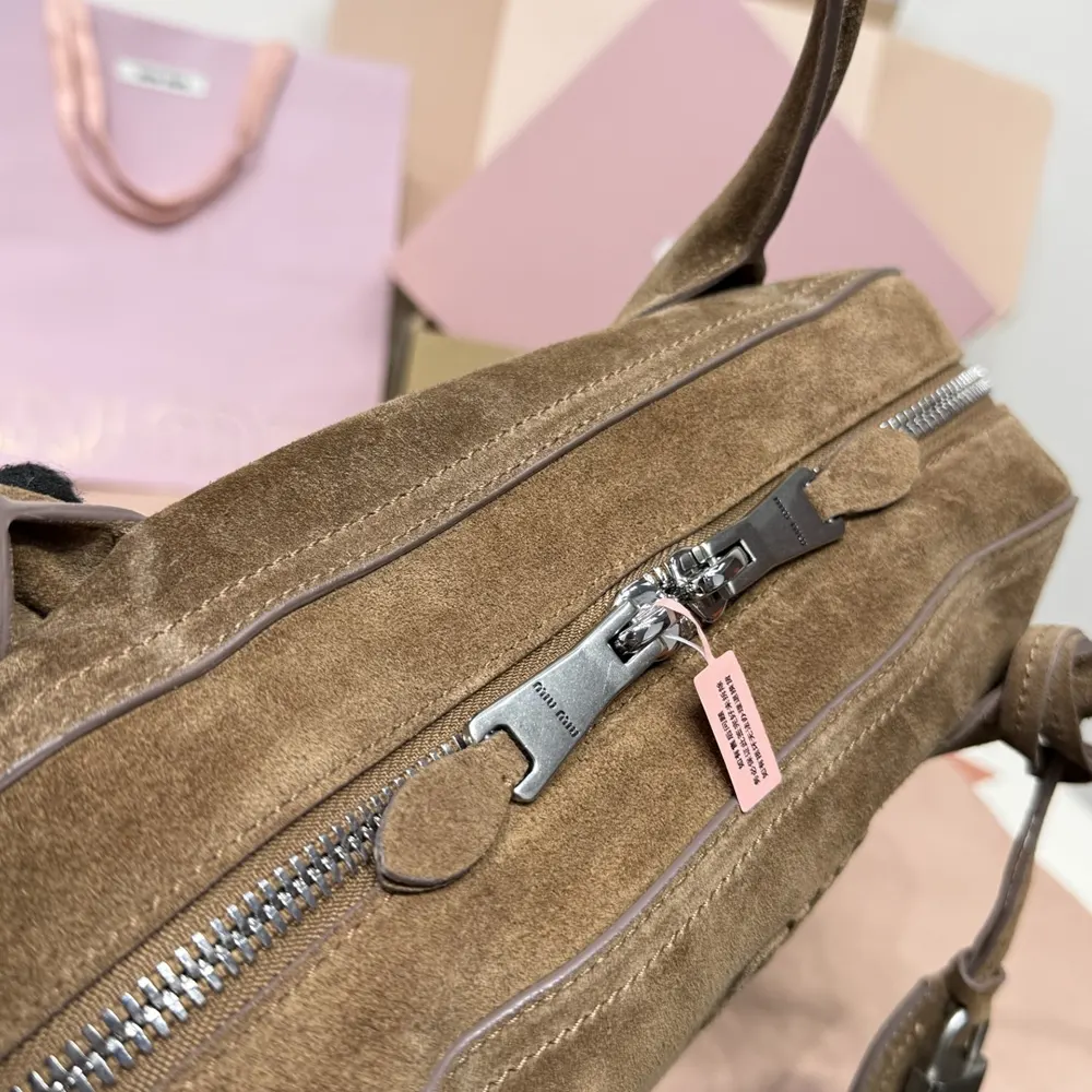 Miu Miu Women Vivant Suede Bag-Cocoa Brown - image 9