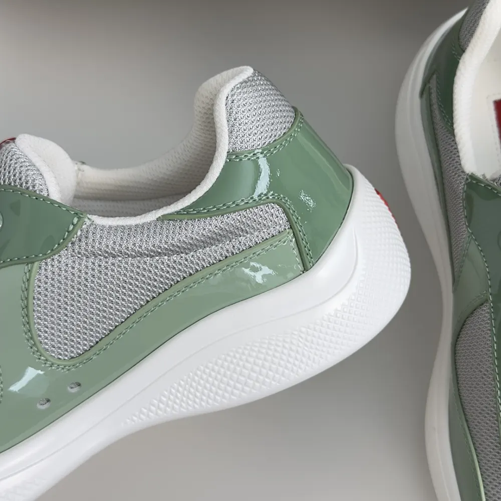 Prada Unisex Patent Leather And Technical Fabric Prada America’S Cup Sneakers-Aqua - image 8