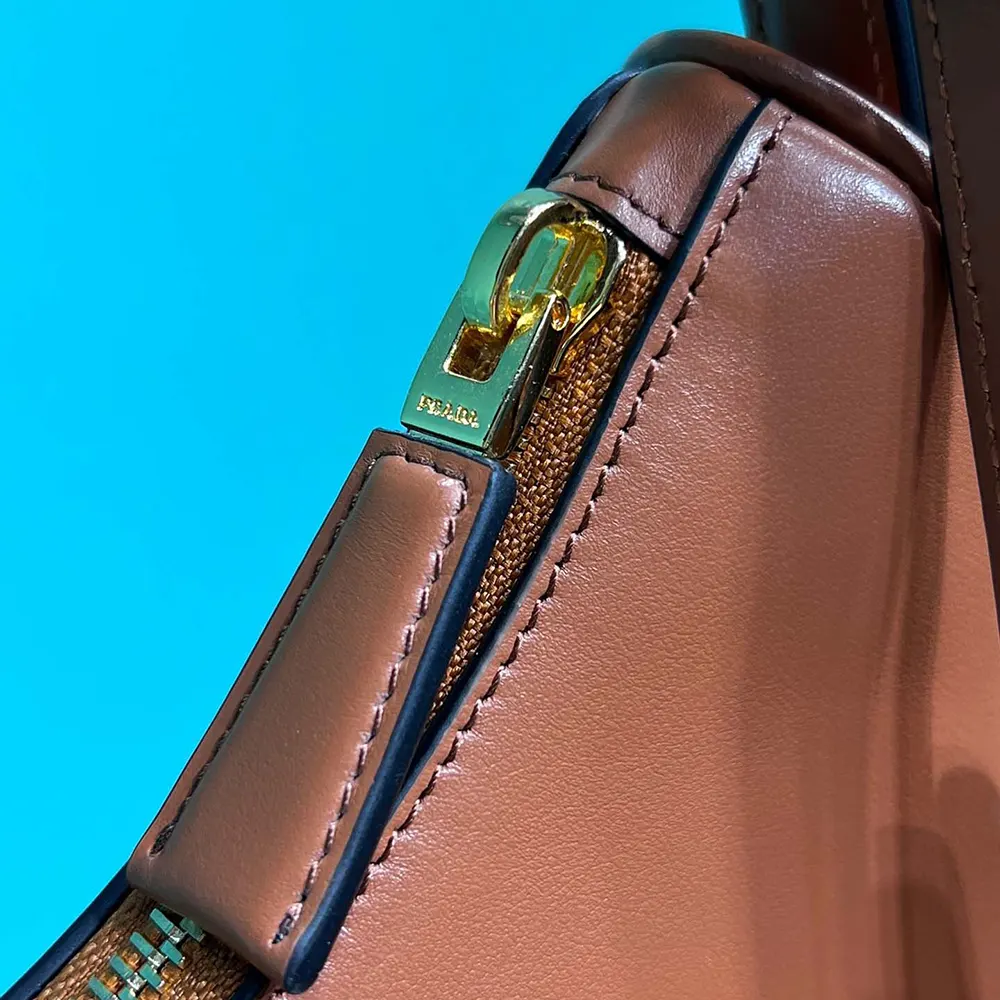Prada Women Arqué Mini Leather Shoulder Bag - image 15