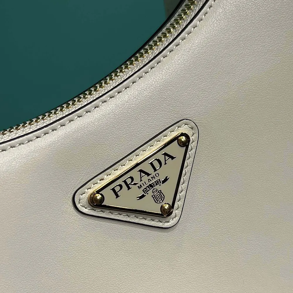 Prada Women Arqué Mini Leather Shoulder Bag-White - image 8