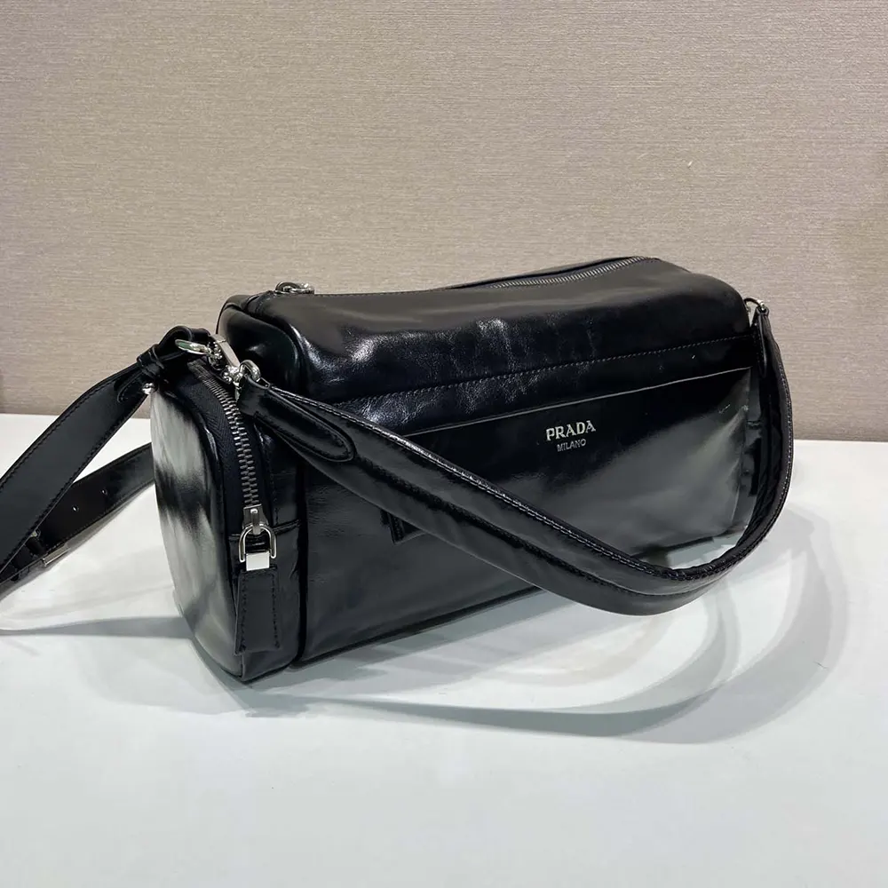 Prada Women Distressed Nappa Leather Shoulder Bag - image 6