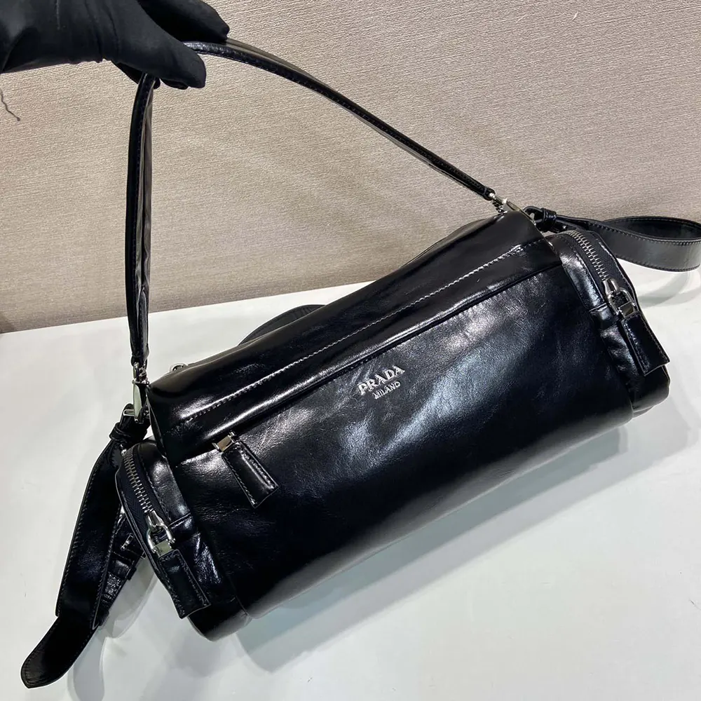 Prada Women Distressed Nappa Leather Shoulder Bag - image 5