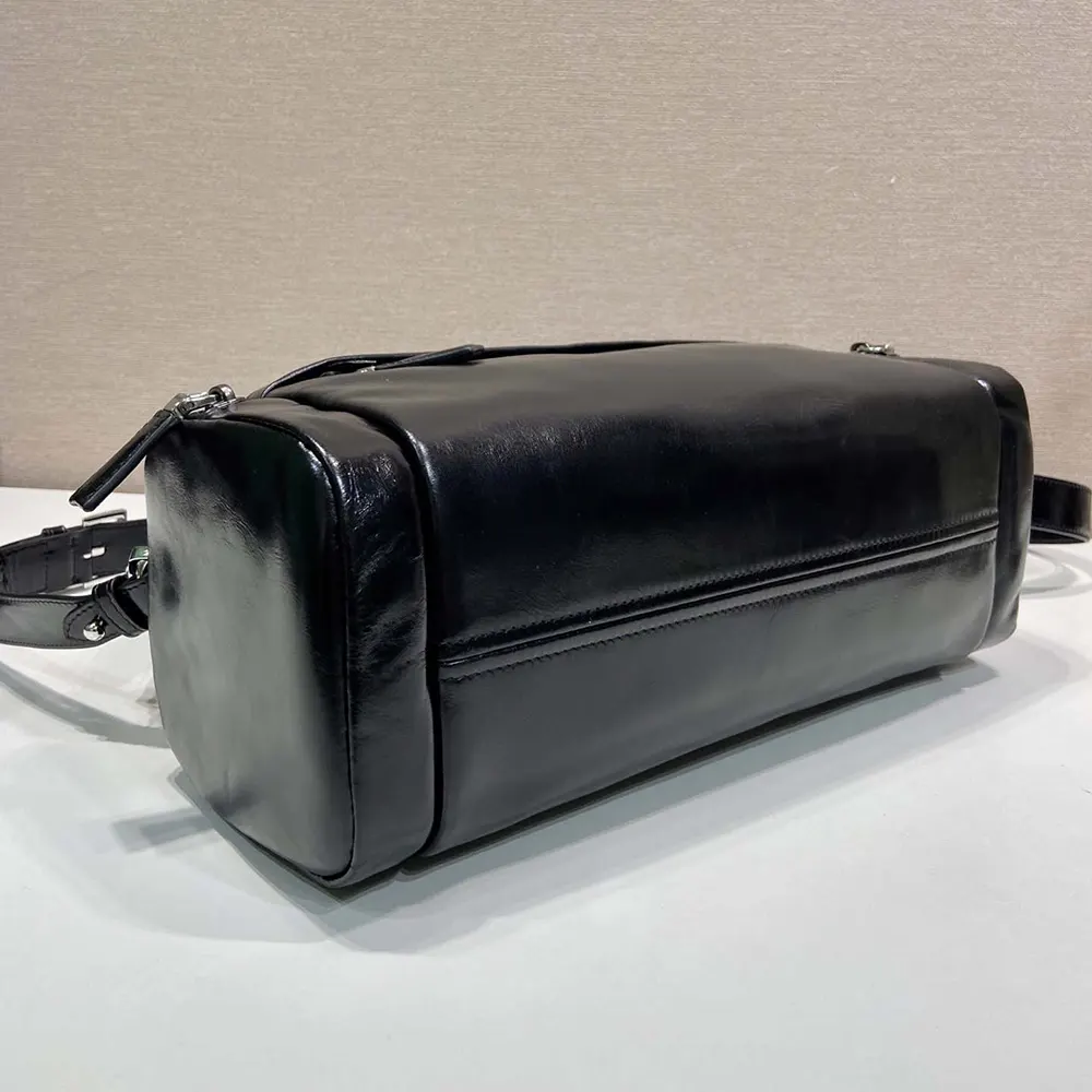 Prada Women Distressed Nappa Leather Shoulder Bag - image 7