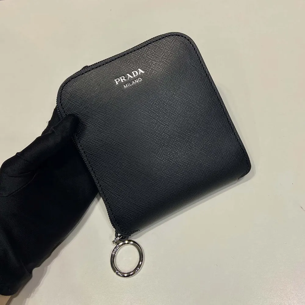 Prada Women Saffiano Leather Pendant With Re-Nylon Tote Bag-Black - image 9