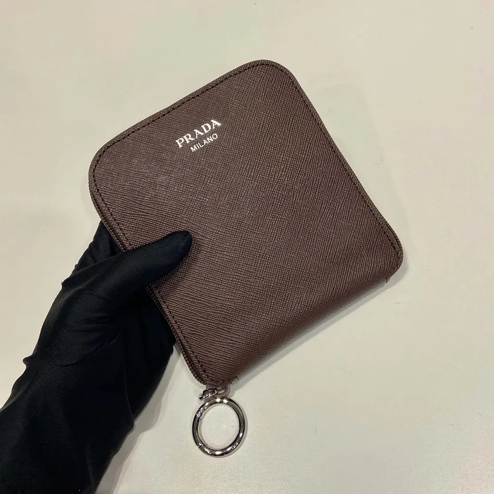 Prada Women Saffiano Leather Pendant With Re-Nylon Tote Bag-Sienna - image 7