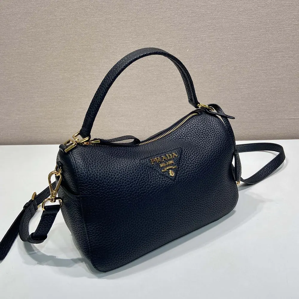 Prada Women Small Leather Bag-Black - image 5