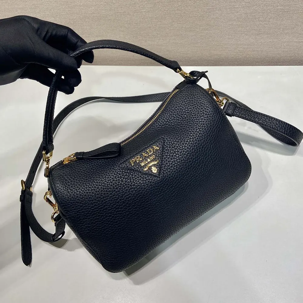 Prada Women Small Leather Bag-Black - image 6