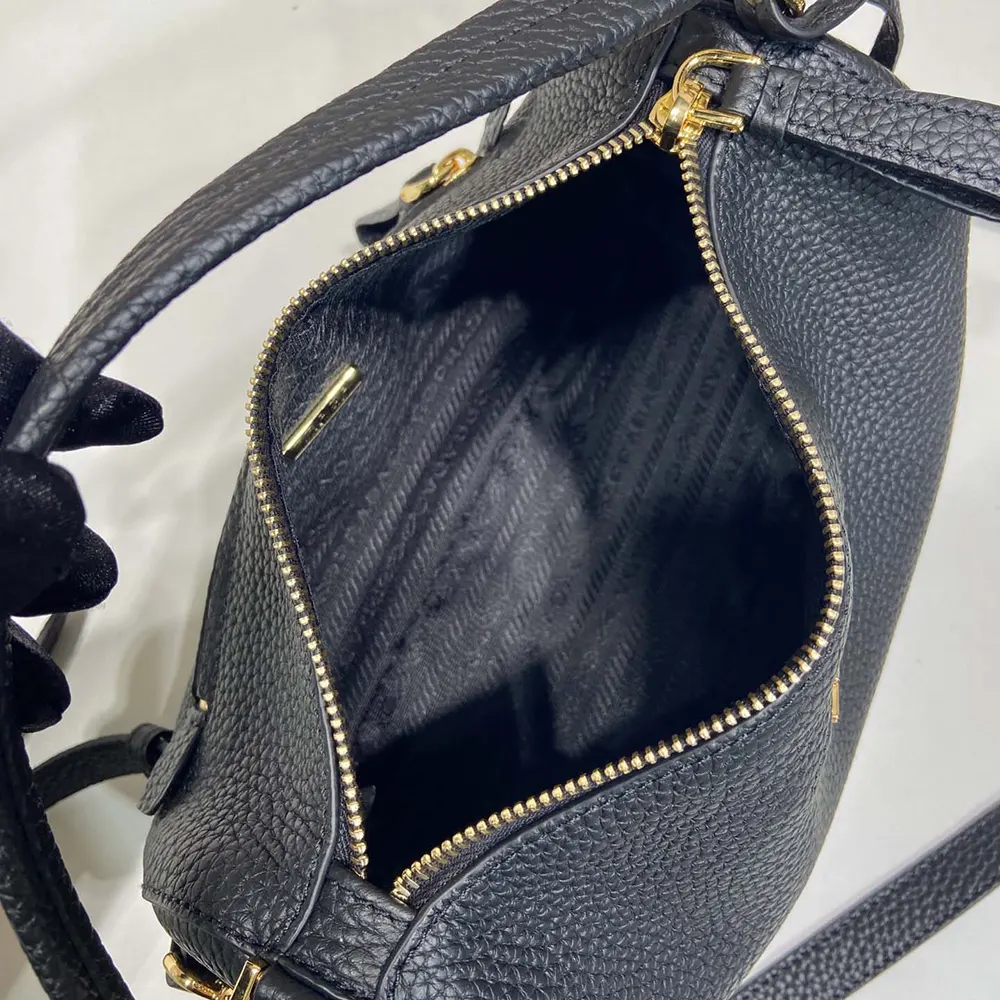 Prada Women Small Leather Bag-Black - image 8