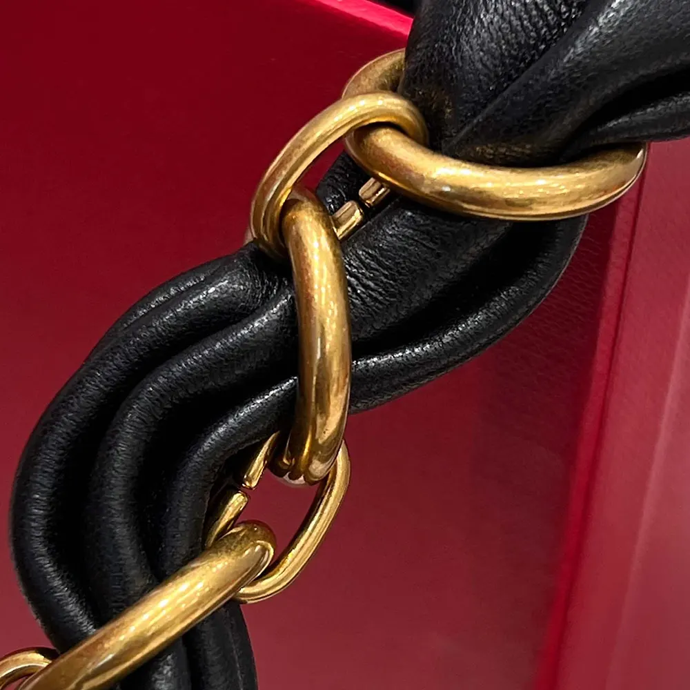 Saint Laurent YSL Women Amalia Mini Hobo In Lambskin Black - image 5
