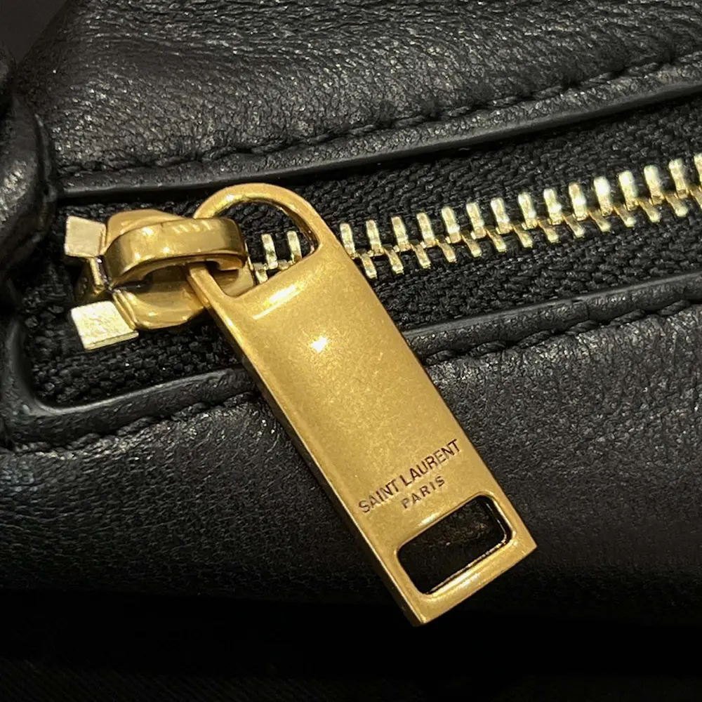 Saint Laurent YSL Women Amalia Mini Hobo In Lambskin Black - image 7