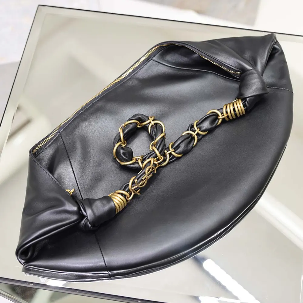 Saint Laurent YSL Women Amalia Small Hobo In Lambskin-Black - image 8