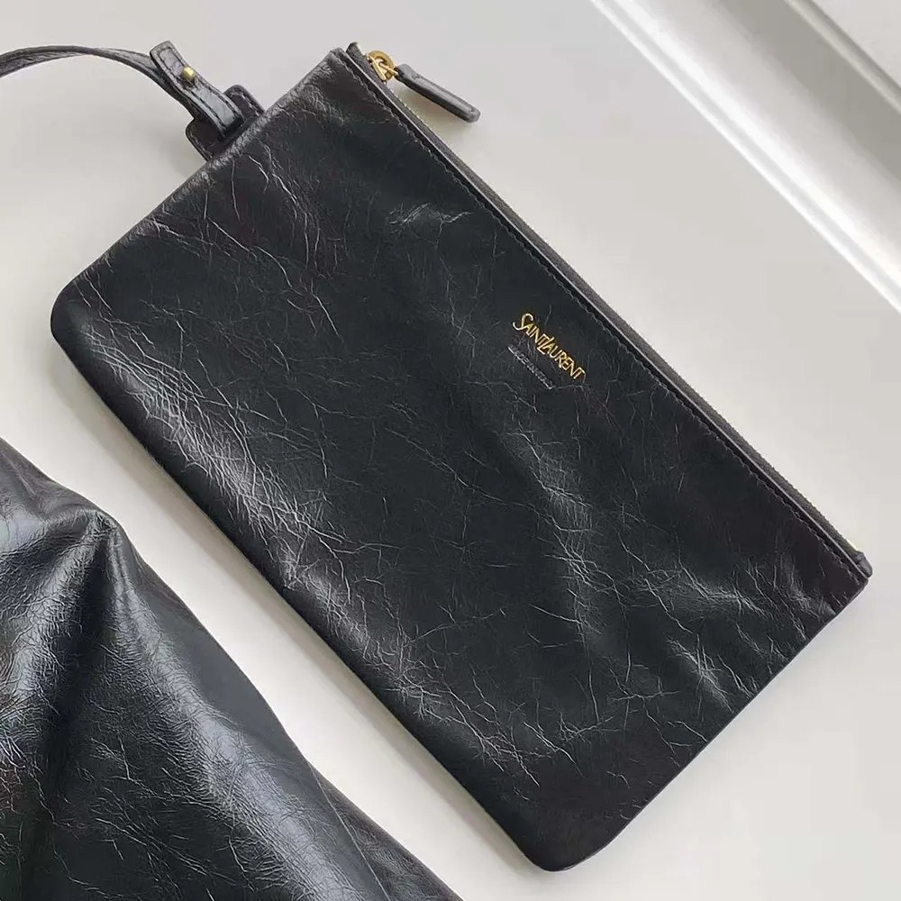Saint Laurent YSL Women Hortense Hobo In Shiny Leather Black - image 6