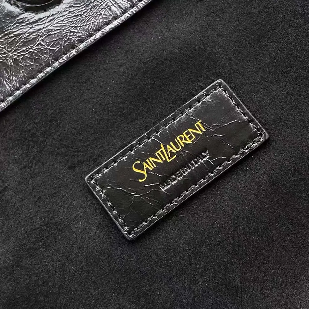 Saint Laurent YSL Women Hortense Hobo In Shiny Leather Black - image 9