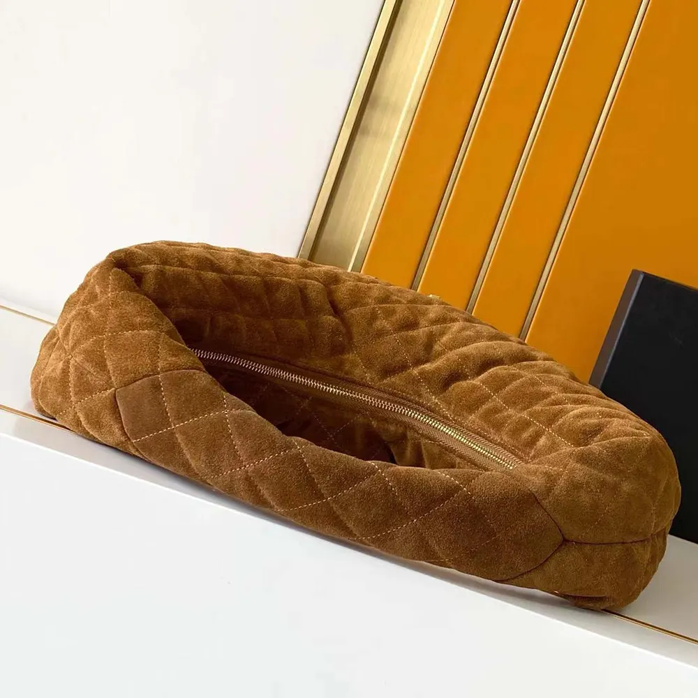 Saint Laurent YSL Women Icare Hobo In Quilted Suede Brown - image 6