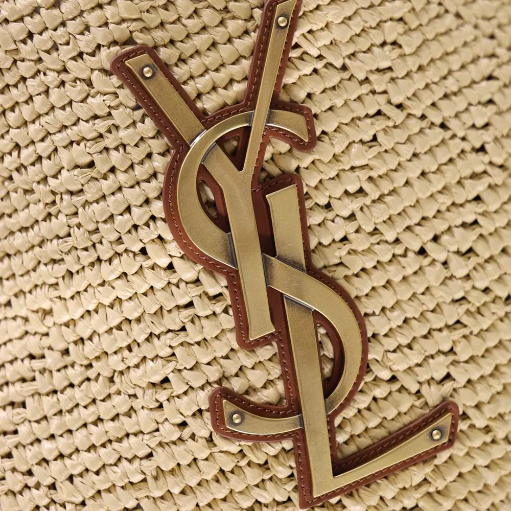 Saint Laurent YSL Women Icare Hobo In Raffia - image 9
