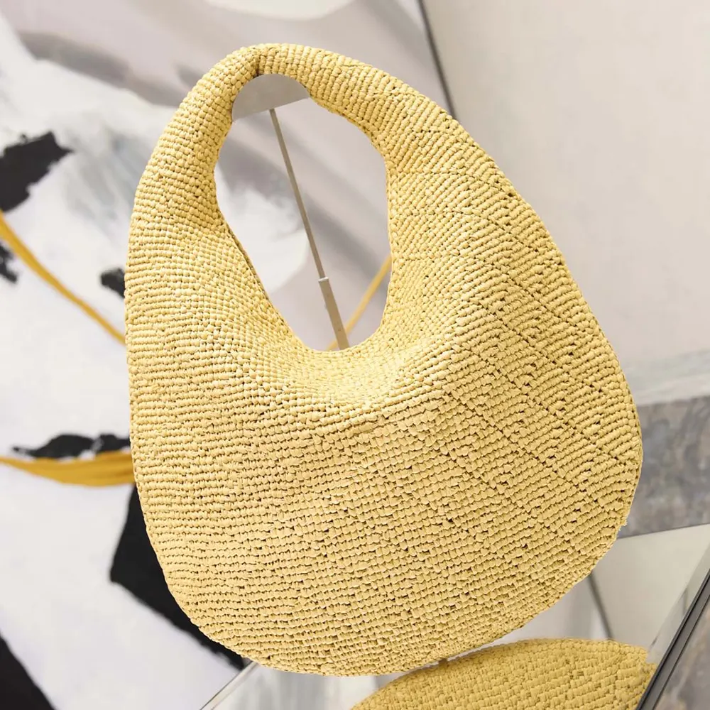 Saint Laurent YSL Women Icare Hobo In Raffia - image 4