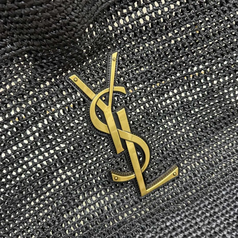 Saint Laurent YSL Women Icare In Raffia Black - image 9