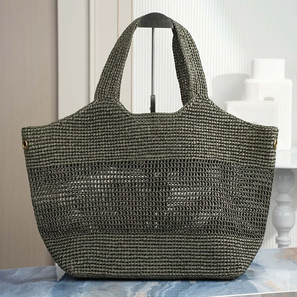 Side angle showing structured silhouette of Saint Laurent YSL Women Icare Medium bag