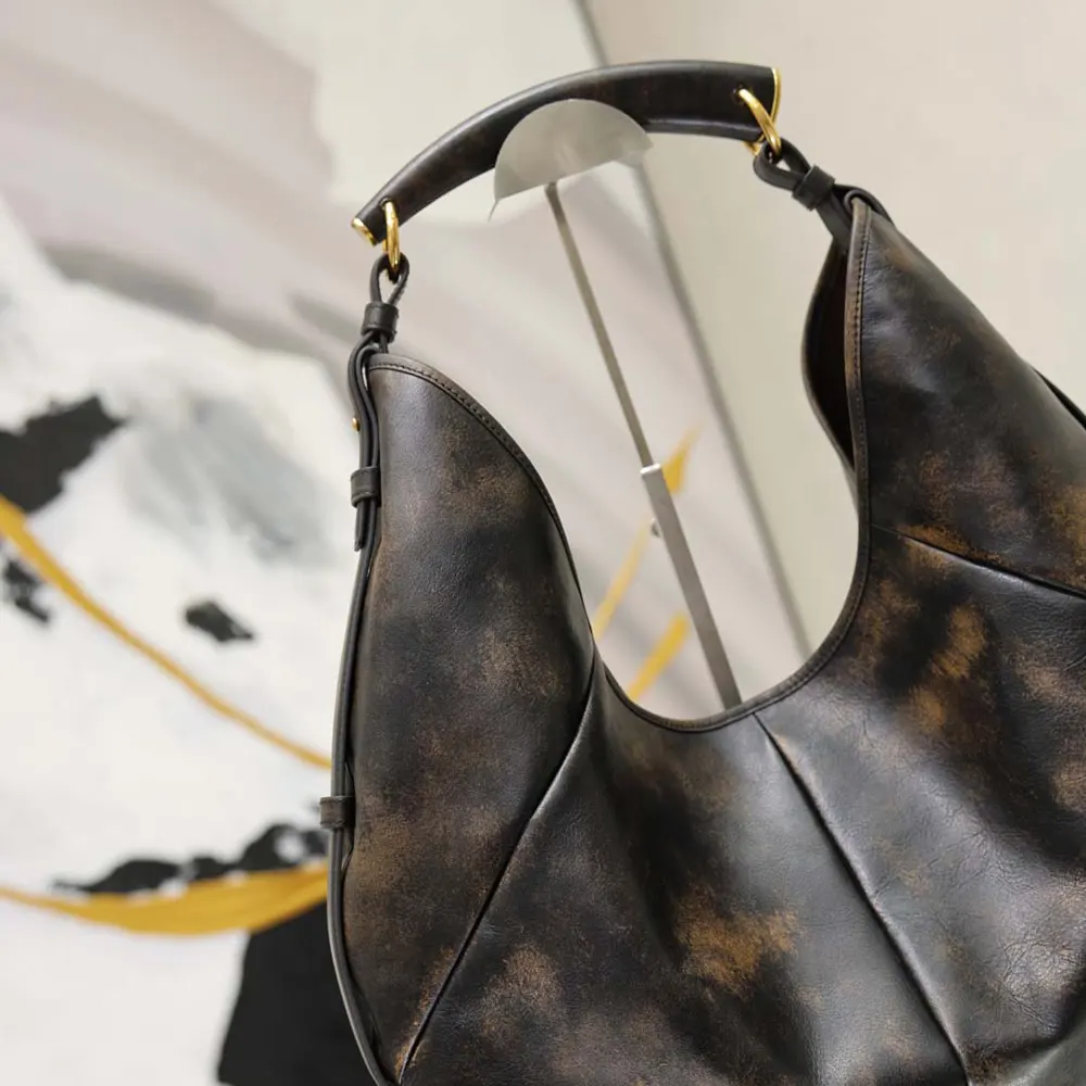 Saint Laurent YSL Women Mombasa Medium In Vintage Leather - image 8