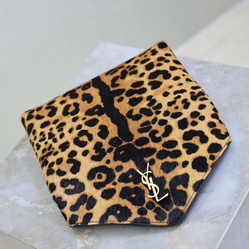 Saint Laurent YSL Women Cassandre Small Chain Pouch In Pony Hair Leather 19cm - image 8
