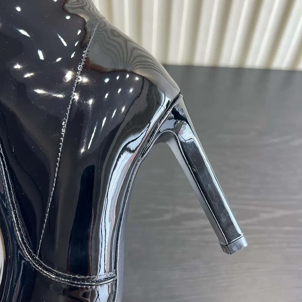 Saint Laurent YSL Women Francoise Boots In Smooth Leather Black - image 9