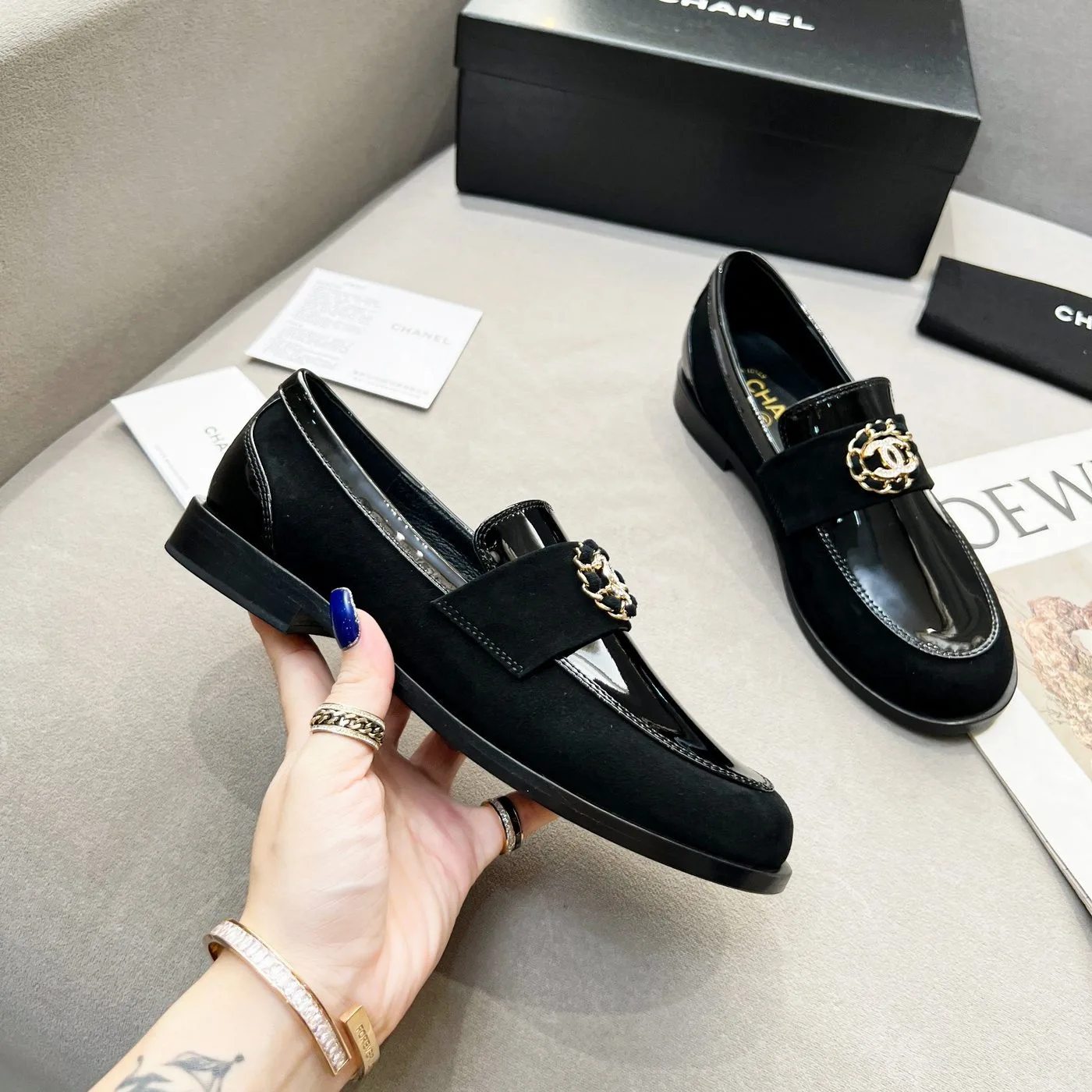 Chanel Women’s Loafers Black - Image 4