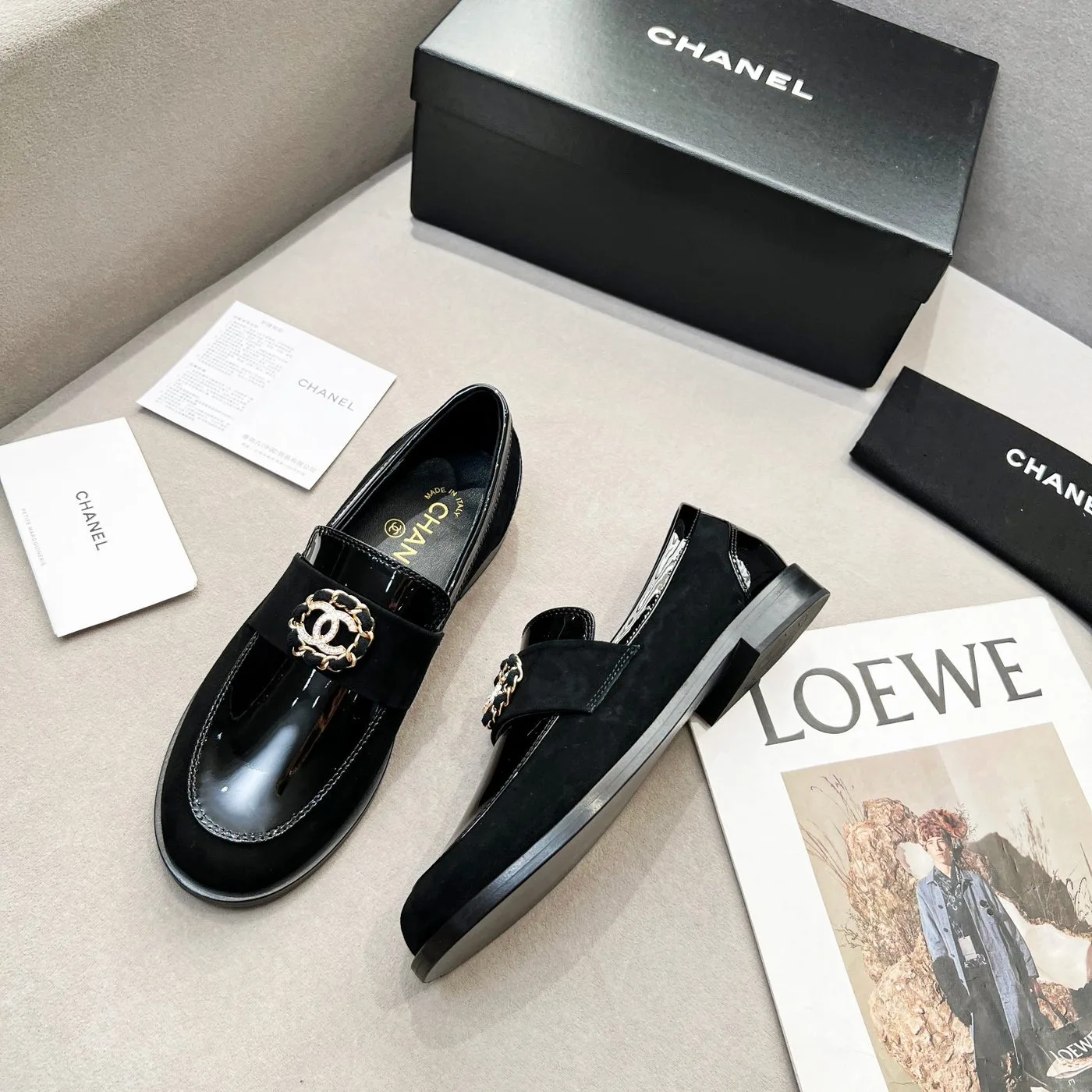 Chanel Women’s Loafers Black - Image 3