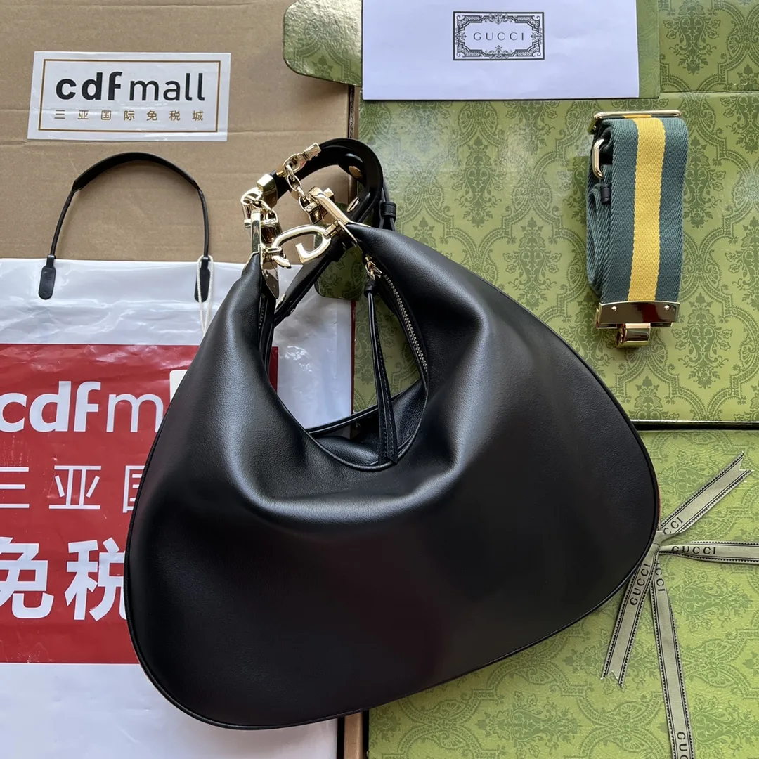 Alternative view of Gucci Atache Large Shoulder Bag Black