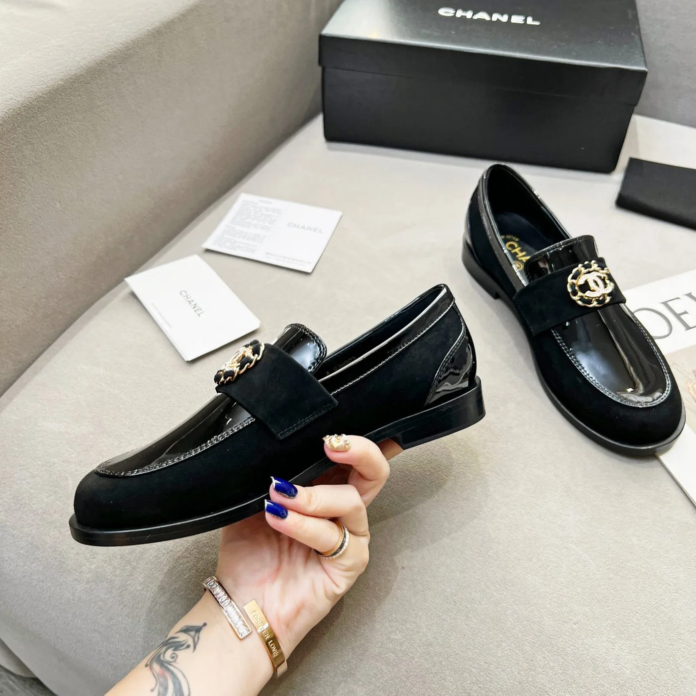 Chanel Women’s Loafers Black - Image 5