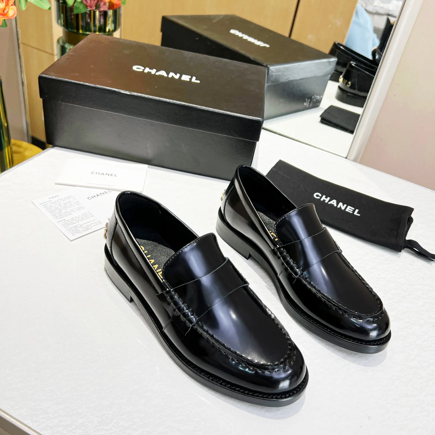 Chanel Loafers Black