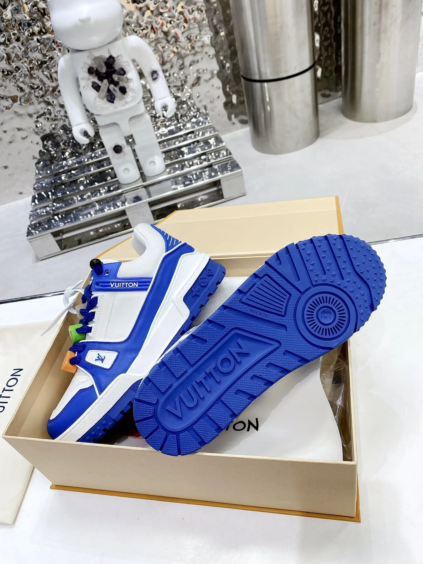 Louis Vuitton LV Trainer Sneaker Blue - Image 9