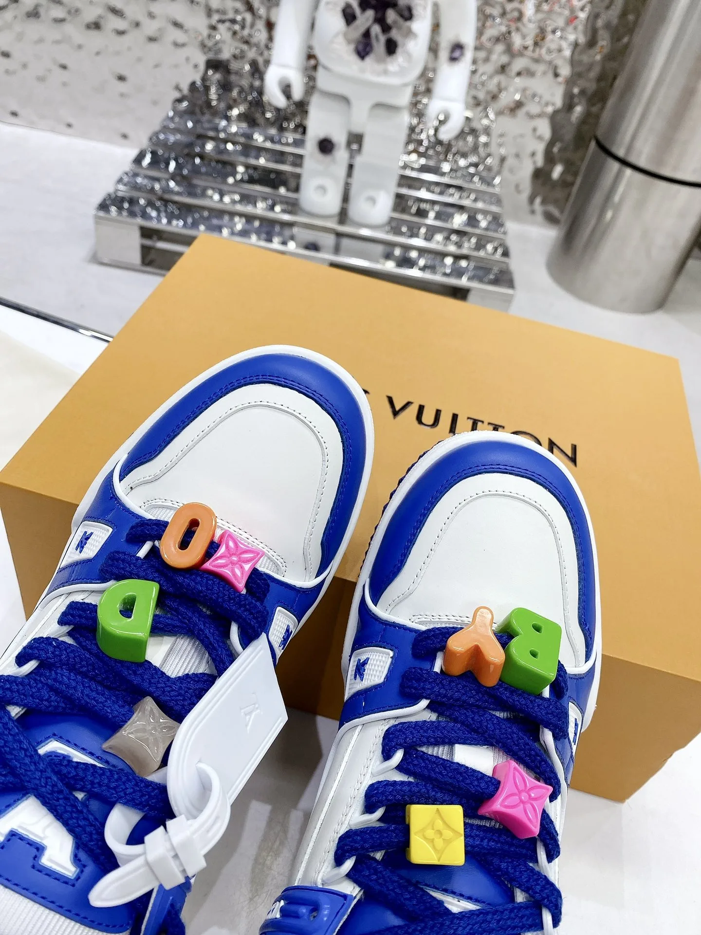Louis Vuitton LV Trainer Sneaker Blue - Image 8